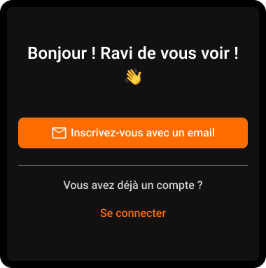 Étape 3: Créez votre compte avec e-mail
