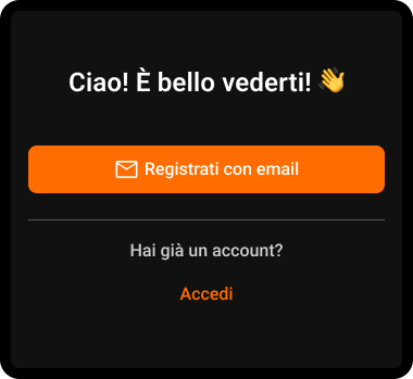 Passaggio 3: Registrazione con e-mail