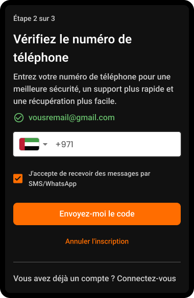 Étape 6: Vérification du téléphone