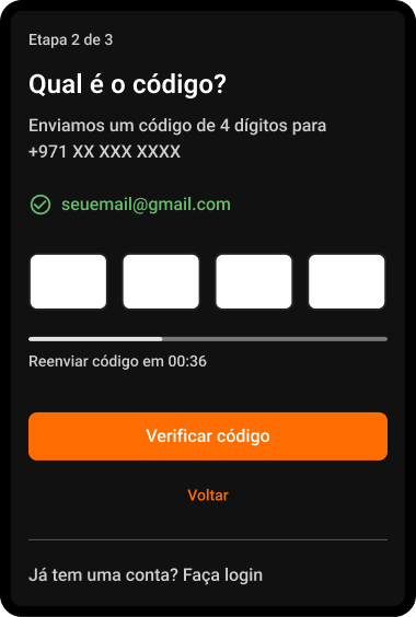 Passo 7: Código do telefone