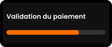 Étape 5 : Validation du paiement.