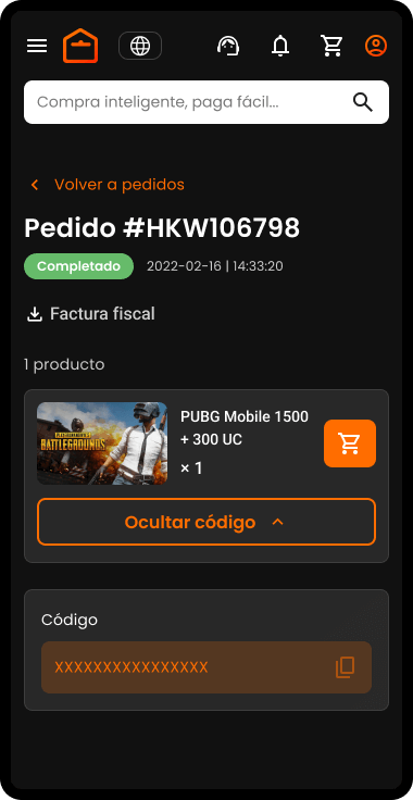 Copia tu código y utilízalo.