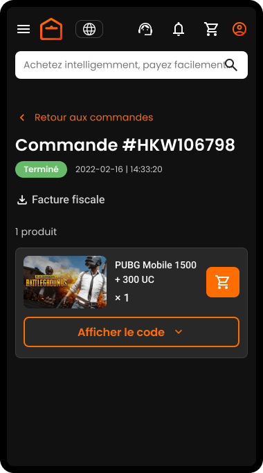Étape 7 : Cliquez sur le bouton Afficher le code pour voir votre code.