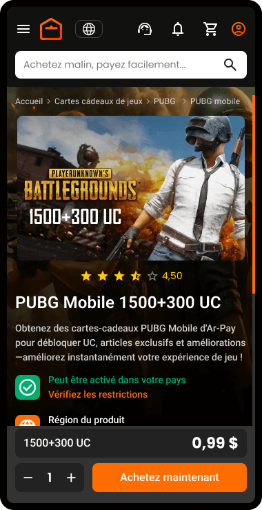 Étape 2 : Sélectionnez la valeur souhaitée du produit et cliquez sur Acheter maintenant.