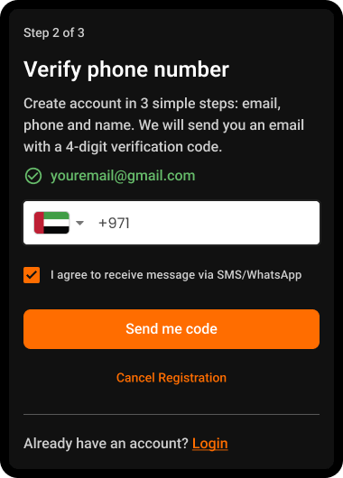 Step 6: Verify your phone number