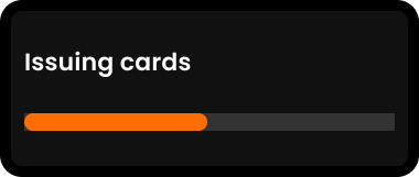 Step 6: Cards are being issued.