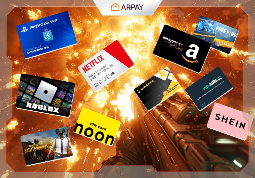 2024'te BAE için En Popüler AR-Pay Hediye Kartları