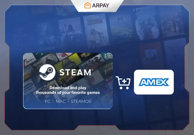 Comprar tarjeta regalo de Steam con Amex