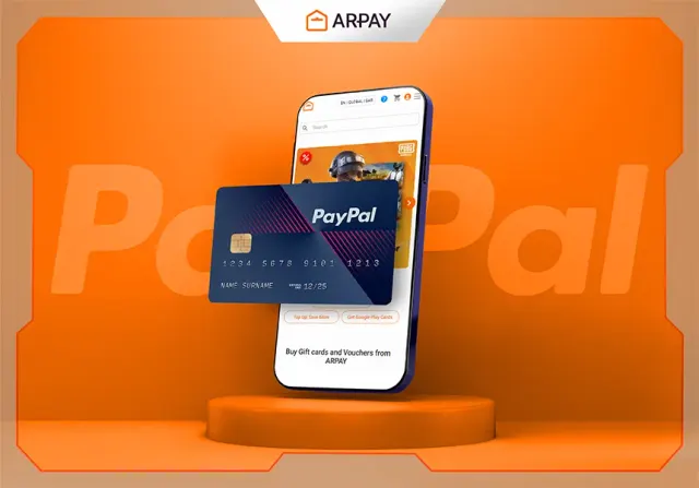 استخدام PayPal لشراء بطاقات الهدايا على ARPAY