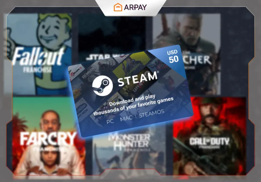 Steam Cüzdan Kodu 50 USD: Sınırsız oyun dünyasını keşfedin