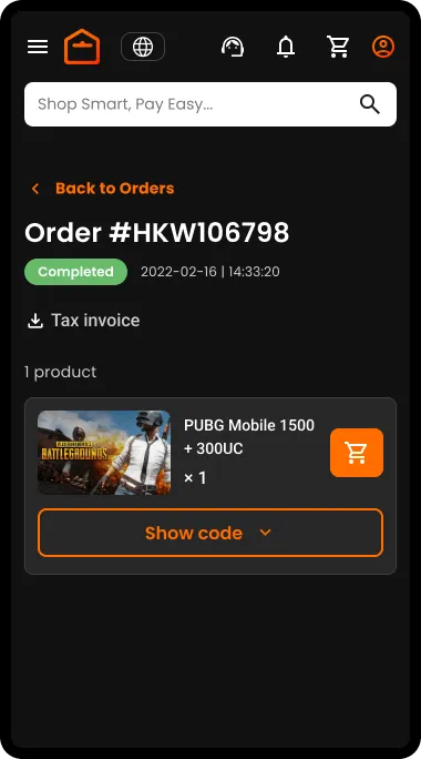 Step 7. Click on the Show code button to see your code