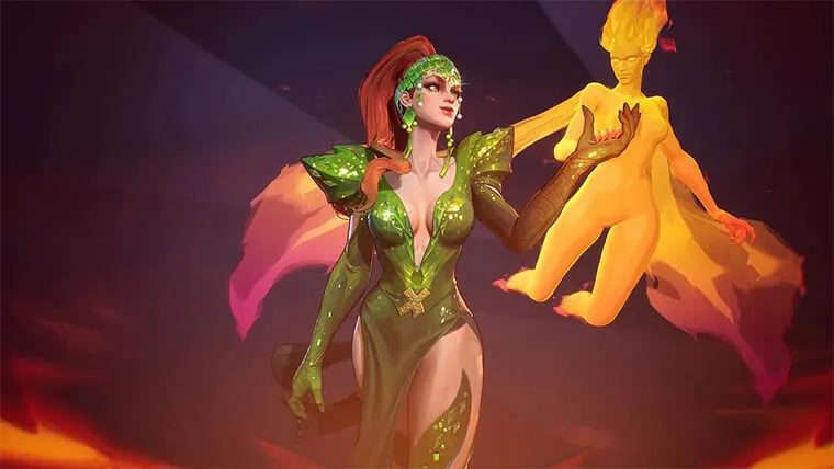 Phoenix — Verdant Vogue: أزياء Marvel Rivals Hellfire Gala 2026: المجانية والمدفوعة