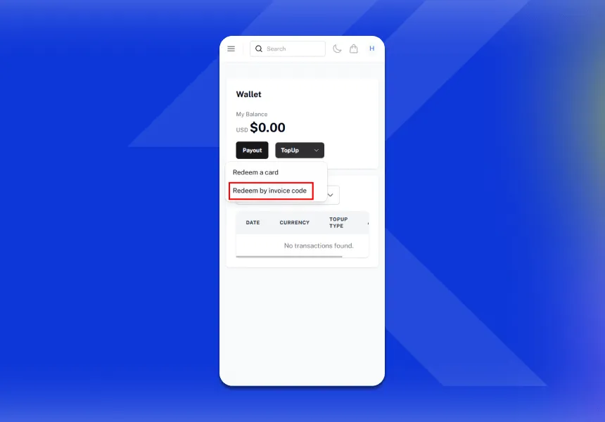 Redeem by Invoice Code-HKS CRM