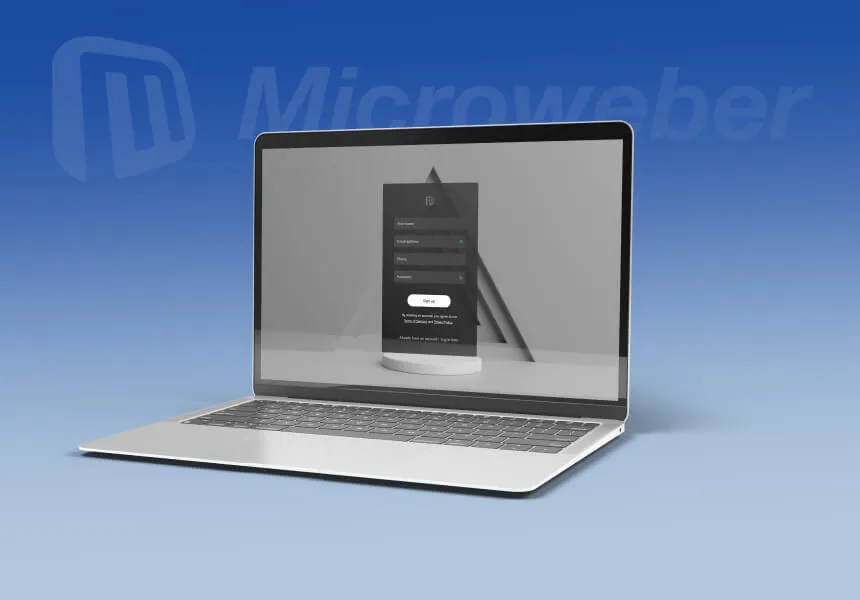 Adım 1: Microweber’e Kayıt Olun