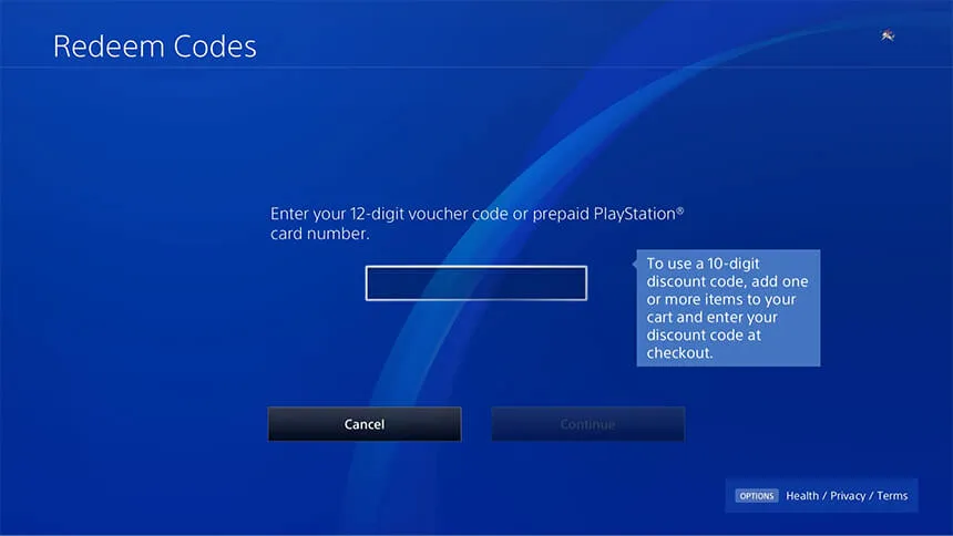 How to Enter a PlayStation Gift Card on PS4 or PS5 