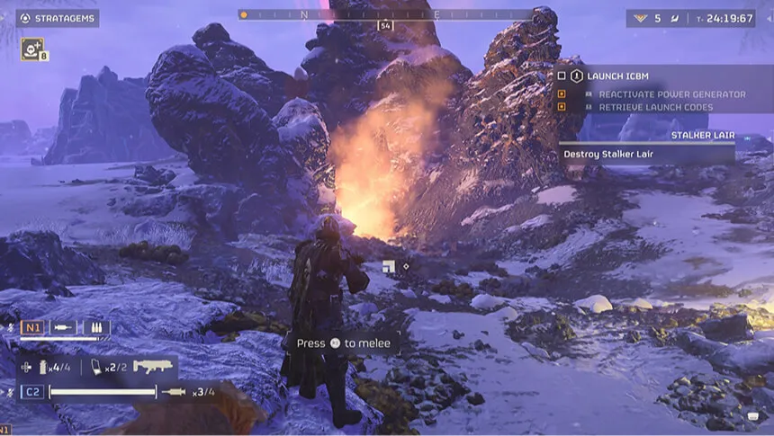 أماكن العثور على الـ Stalkers في لعبة Helldivers 2 