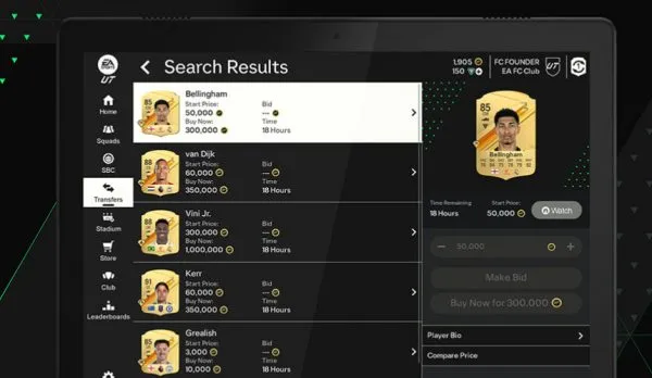 FUT Web Uygulamasının Özelliklerini Keşfedin
