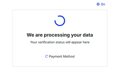 Step 4. Select Your preferred language and choose one of the two options to Start Verification process 
