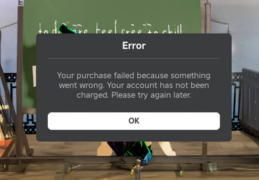 Satın Alma Hatası (Purchase Error)