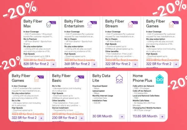 How to Use STC Gift Cards to Subscribe to Baity Fiber Packages 
