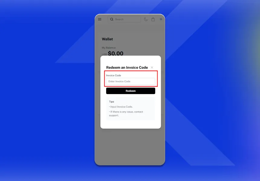 Redeem by Invoice Code-HKS CRM