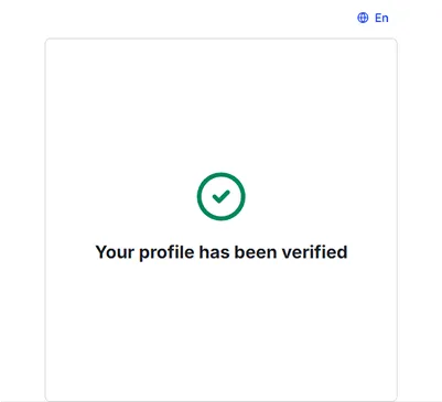 Step 4. Select Your preferred language and choose one of the two options to Start Verification process 