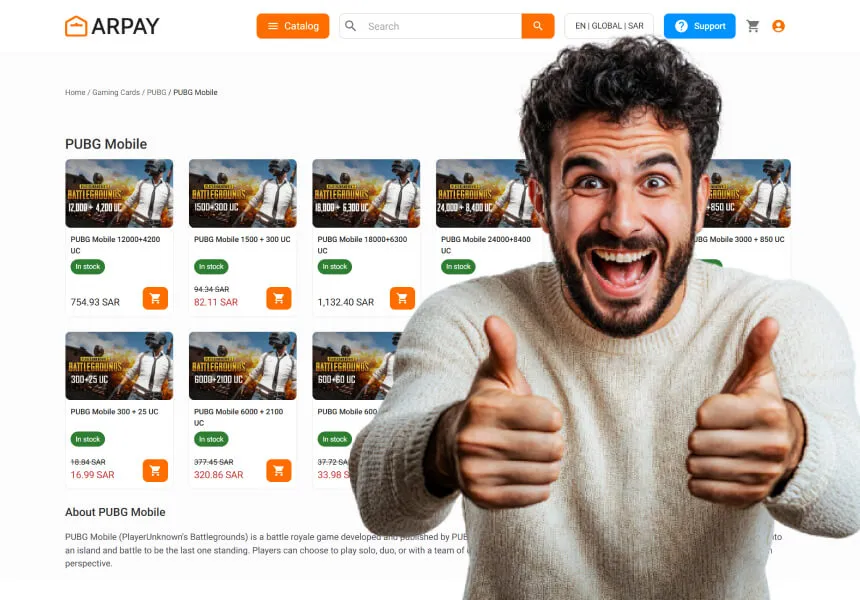 How to Purchase PUBG Mobile Gift Cards From AR-PAY 