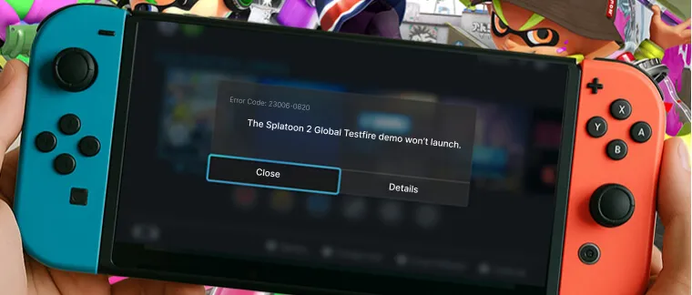 Oyuna Özel Nintendo Switch Hata Kodları