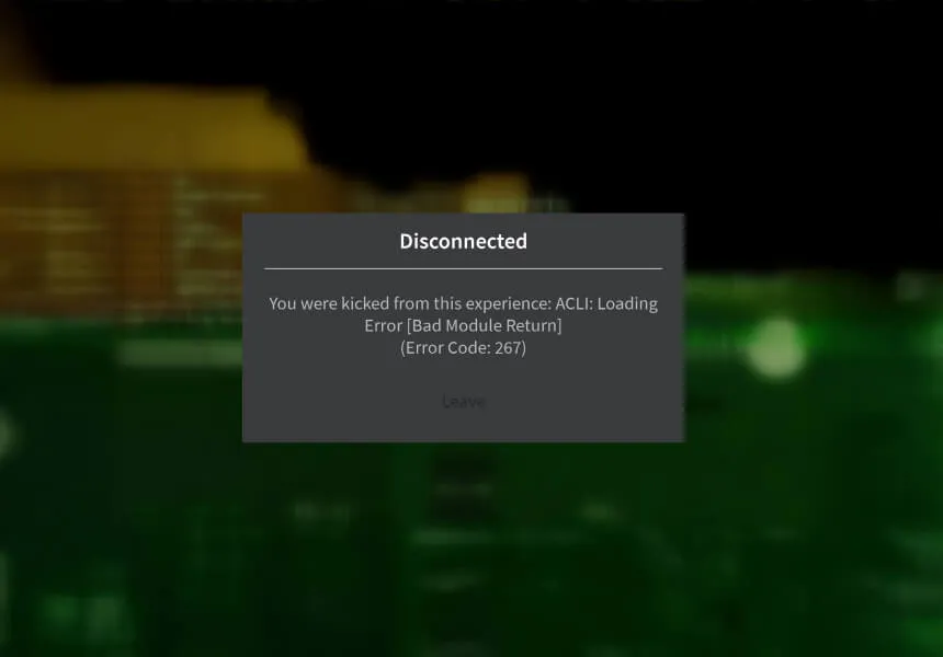 Roblox Hata Kodu 267