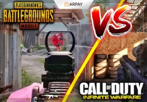 A comparison between the game PUBG Mobile and the game Call of Duty