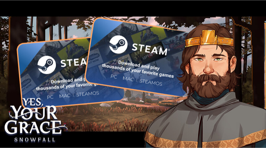 "Yes Your Grace: Snowfall": Krallığınızı Şekillendirin 3 Steam Hediye Kartları
