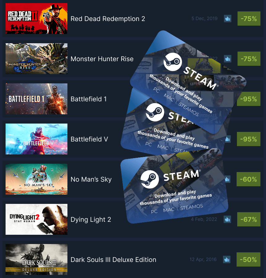 عروض فبراير على Steam: خصومات حتى 95% على أقوى 10 ألعاب 2025 1 عروض فبراير على Steam: خصومات حتى 95% على اقوى 10 ألعاب 2025 - عروض فبراير على Steam: من أعلى خصم إلى أقل خصم