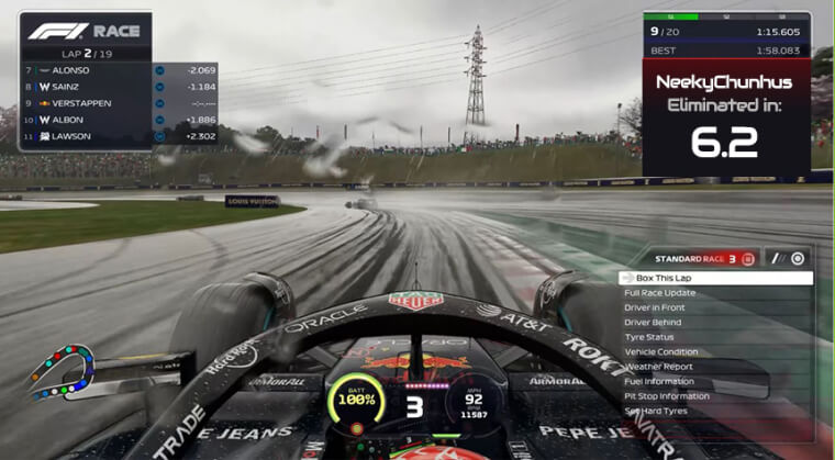 شرح وضع الإقصاء في لعبة F1 25: الإثارة تبدأ من اللفة الأولى 1 ديناميكية السائقين والتشابه مع السباقات الواقعية - شرح وضع الإقصاء في F1 25: الإثارة تبدأ من اللفة الأولى