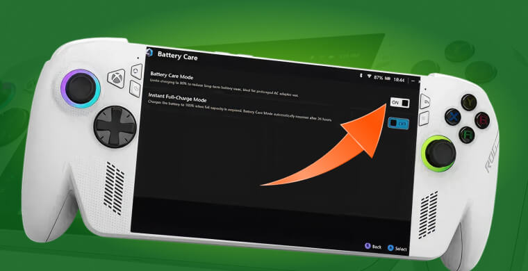Her Oyuncunun Bilmesi Gereken 7 Xbox Ally Başlangıç Sırrı 4 Pil Ömrünü Koruyun – Care Mode