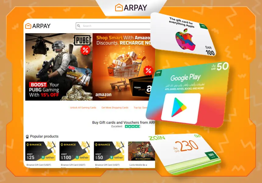 Top 10 Gifting Cards with ARPay Gift Cards