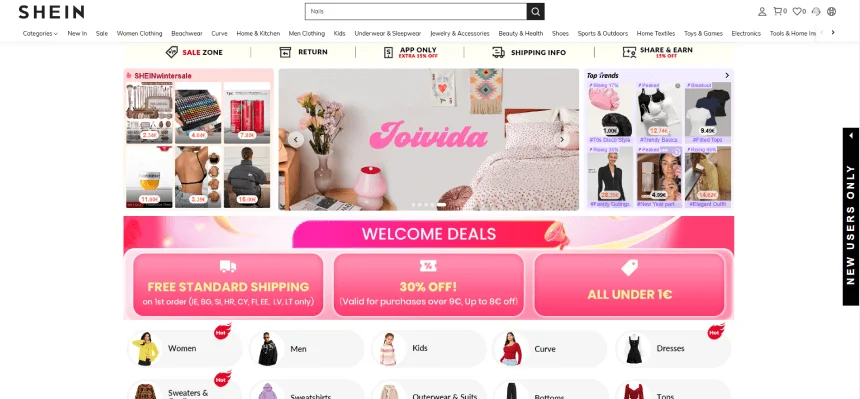 Suudi Arabistan'da Alışverişin Zirvesi: En İyi 9 Platform 6 Shein