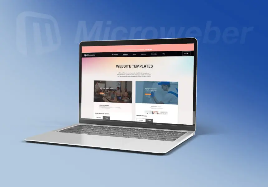 AR-PAY & Microweber: Ortaklık Pazarlamasında Yeni Bir Dönem 2 Adım 2: Bir Web Sitesi Şablonu Seçin