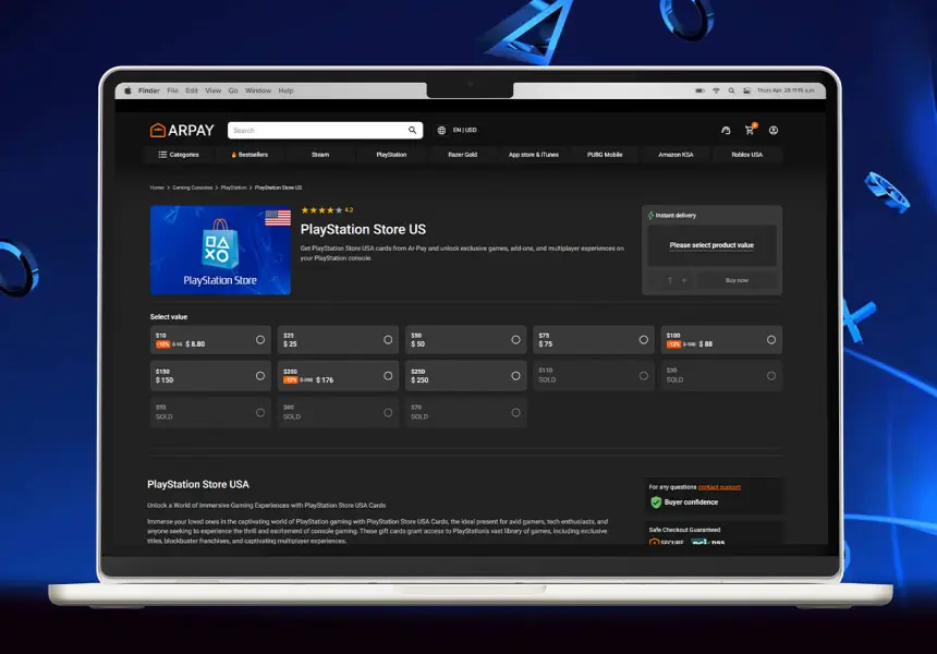 PlayStation Hediye Kartı Süresi Dolmadan Bilmeniz Gerekenler 1 PlayStation Hediye Kartı Alışverişinde AR-Pay Neden Tercih Edilmeli?