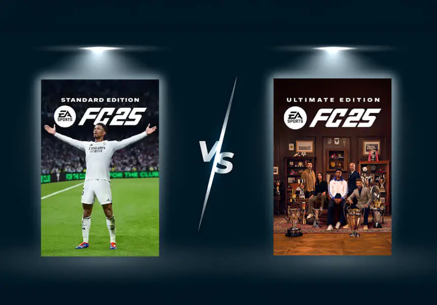 هل تشتري نسخة FC 25 Ultimate أم Standard؟ هذه أهم الفروقات 1 الفرق بين نسخة FC 25 Standard ونسخة Ultimate؟: المقارنة التي تنتظرها - هل تشتري نسخة FC 25 Ultimate أم Standard؟ هذه أهم الفروقات