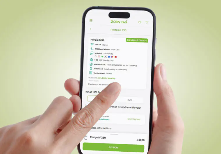 Zain Postpaid 250: 109GB + Unlimited Social Media for Just 240 SAR 1 Zain Postpaid 250 Plan Overview: Zain Postpaid 250: 109GB + Unlimited Social Media for Just 240 SAR